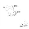Delta Light Spy 39 On Soft ceiling lamp