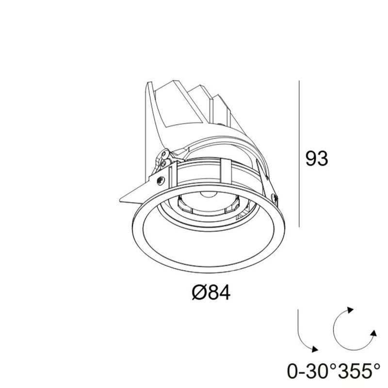 Delta Light ENTERO RD-S HE Ceiling lamp