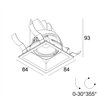 Delta Light ENTERO SQ-S HE Plafonnier