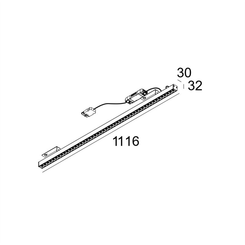 Delta Light D-LINER 30 INF LOC2 1114 DIM5 Plafonnier