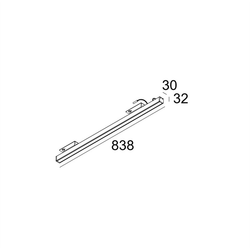 Delta Light D-LINER 30 SBL LOC1 838 RD Plafondlamp
