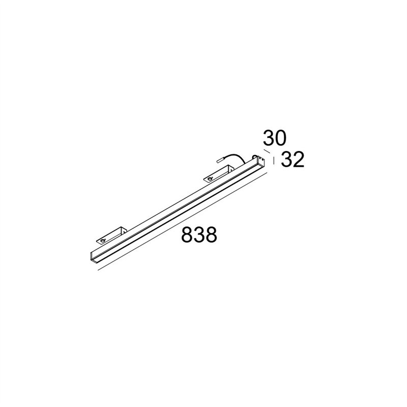 Delta Light D-LINER 30 SBL LOC2 838 RD Plafonnier