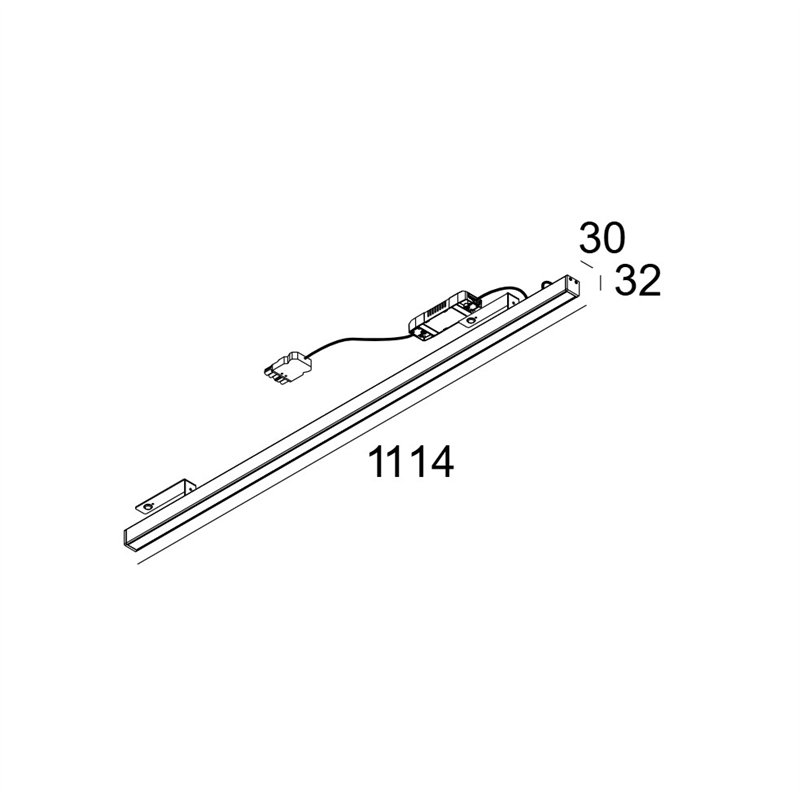 Delta Light D-LINER 30 SBL LOC2 1114 DIM5 Plafonnier