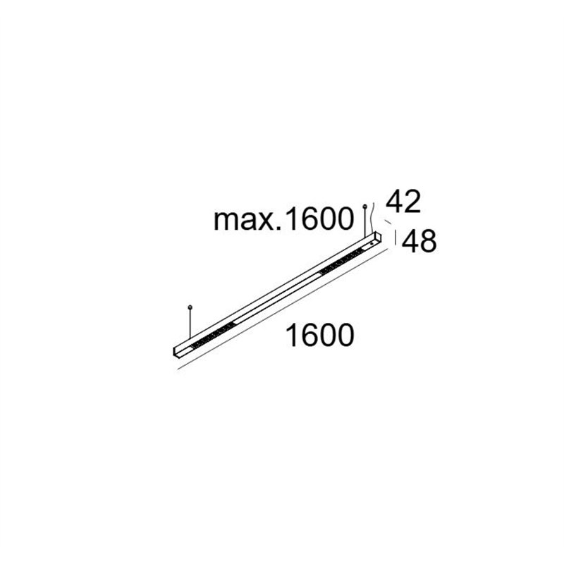 Delta Light INFORM 40 SQ 160 PDS DOWN-UP DIM5 Plafonnier