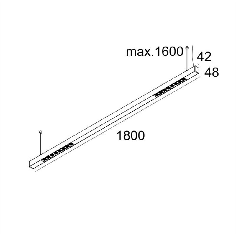 Delta Light INFORM 40 SQ 180 DOWN-UP DIM5 Plafonnier