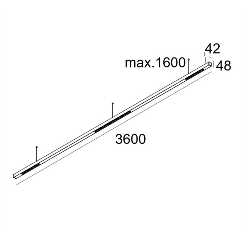 Delta Light INFORM 40 SQ 360 DOWN-UP TW 1 DT8 DIM5 Plafonnier