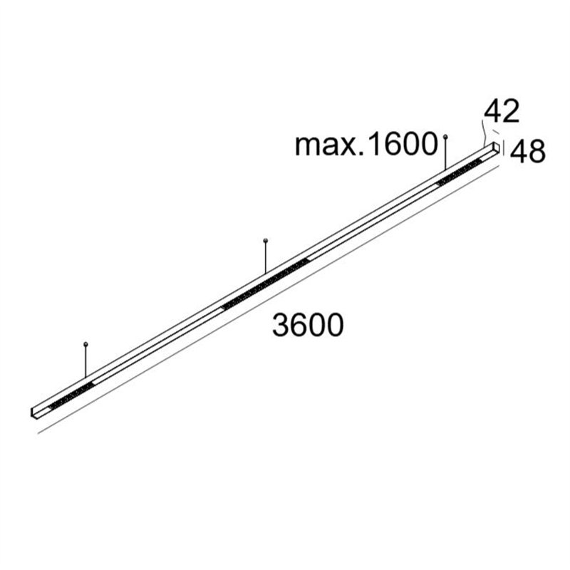 Delta Light INFORM 40 SQ 360 DOWN-UP TW 2 DT8 DIM5 Plafondlamp