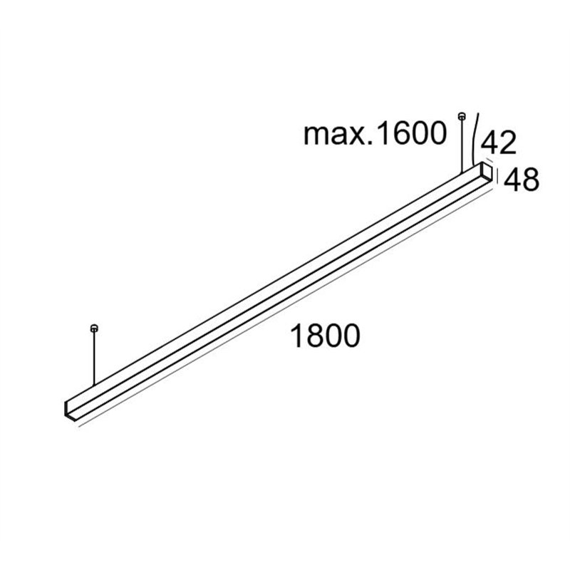 Delta Light INFORM 40 SQ 180 UP DIM5 Plafonnier