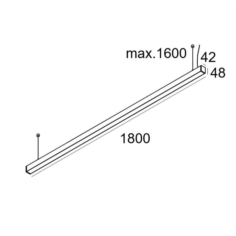 Delta Light INFORM 40 SQ 180 UP TW DIM5 Plafonnier