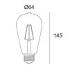 Delta Light LED FILAMENT T64 E27 8W 2700K