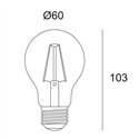 Delta Light LED FILAMENT A60 E27 6W 2200K - MIST