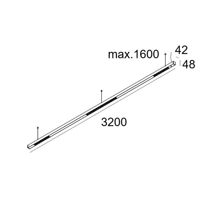 Delta Light INFORM 40 SQ 320 PDS DOWN-UP DIM5 Plafondlamp