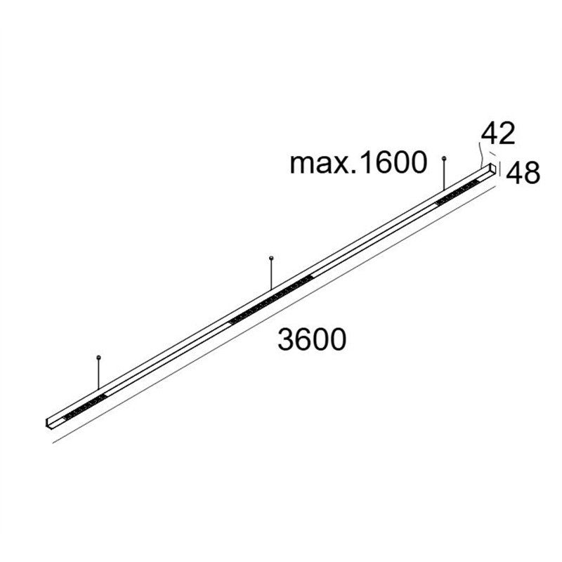 Delta Light INFORM 40 SQ 360 DOWN-UP DIM5 Ceiling lamp