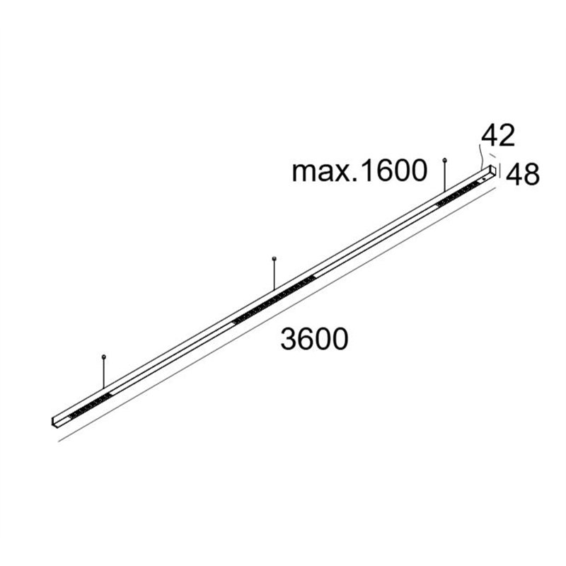 Delta Light INFORM 40 SQ 360 PDS DOWN-UP DIM5 Deckenlampe