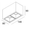 Delta Light Boxy 2 L HE DIM8 Deckenlampe