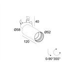 Delta Light SPY 52 CLIP HE Plafondlamp