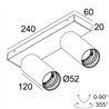 Delta Light SPY 52 ON 2 HE DIM8 Ceiling lamp