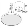 Delta Light CENTRAL SUSPENSION SUPERNOVA FLAT 3m Hanglamp