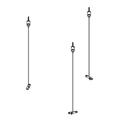 Delta Light MULTINOVA 55 SUSPENSION SET 5x0,75 3m