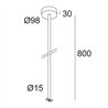 Delta Light OAO - ROD SUSPENSION 0,8m Lampe suspendue