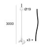 Delta Light Inf40 Sq 320/360 - Suspension Set 3,0M
