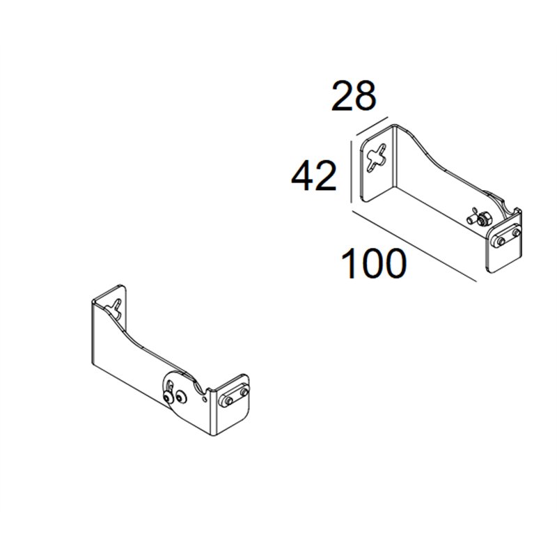 Delta Light Wall Bracket Set 100