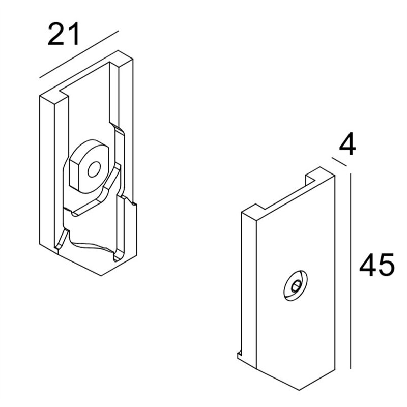 Delta Light DTC-ON - END CAP SET B