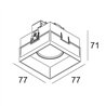 Delta Light CARREE TRIMLESS LED IP S1 Recessed spot