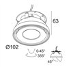 Delta Light TWEETER M TRIMLESS Recessed spot