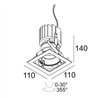 Delta Light iMAX II SQUARE ADJUSTABLE MP Spot encastré