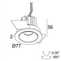 Delta Light MINI REO II OK Inbouwspot