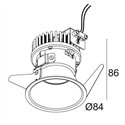 Delta Light PARTOU AC DIM8 Inbouwspot
