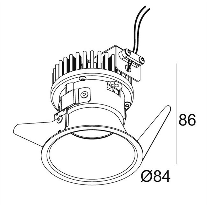 Delta Light PARTOU AC DIM8 Spot encastré