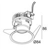 Delta Light PARTOU AC DIM8 Spot encastré