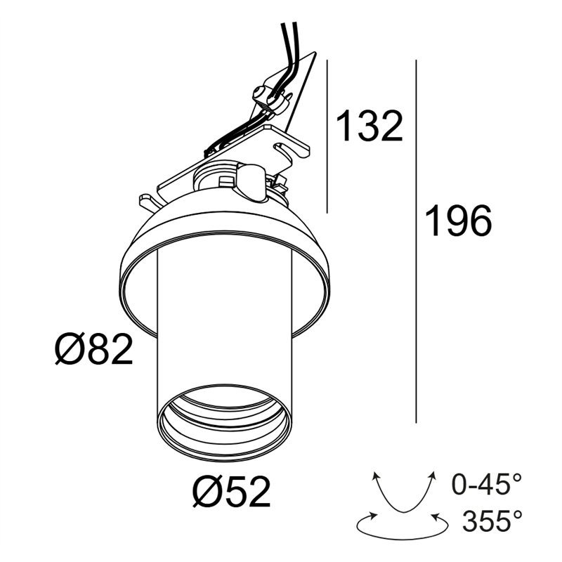 Delta Light SPY 52 TRIMLESS Spot encastré