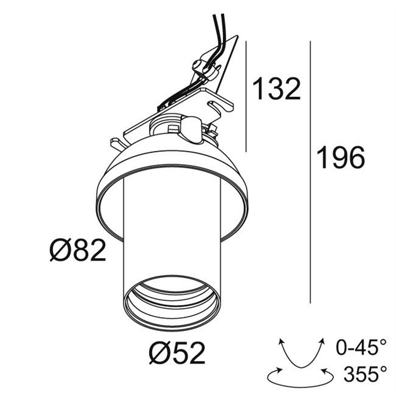 Delta Light SPY 52 TRIMLESS TW Spot encastré