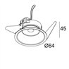 Delta Light PARTOU FLAT S1 Recessed spot