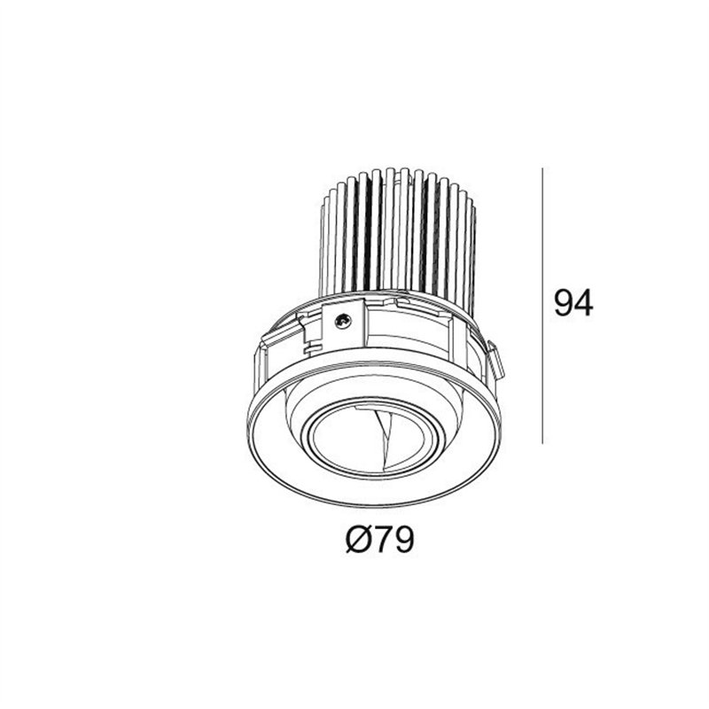 Delta Light ENTERO RD-S TRIMLESS WALLWASH Spot encastré