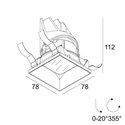 Delta Light ENTERO SQ-S TRIMLESS IP Inbouwspot
