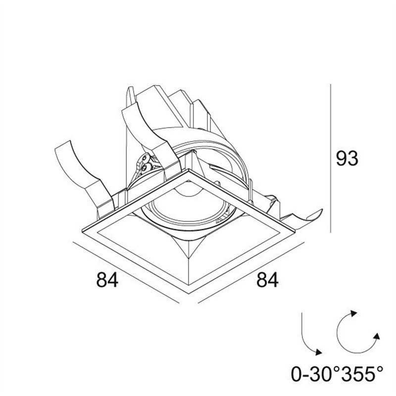 Delta Light ENTERO SQ-S TW Einbaustrahler