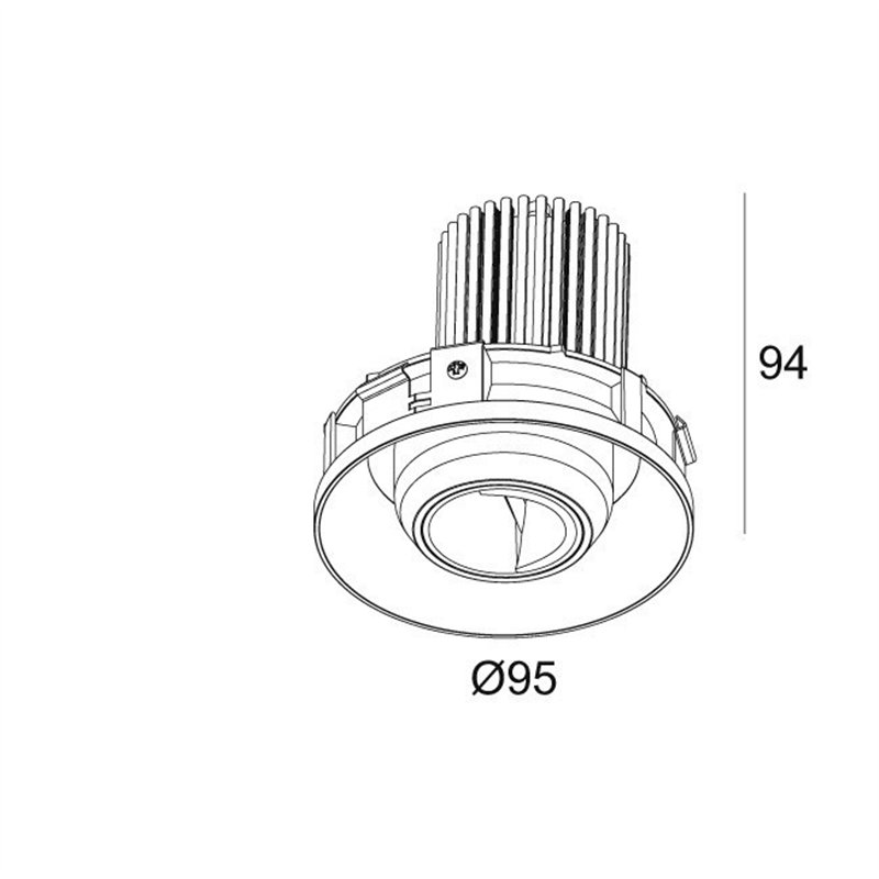 Delta Light ENTERO RD-M TRIMLESS WALLWASH Spot encastré