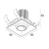 Delta Light ENTERO SQ-M TRIMLESS WALLWASH Built in spot