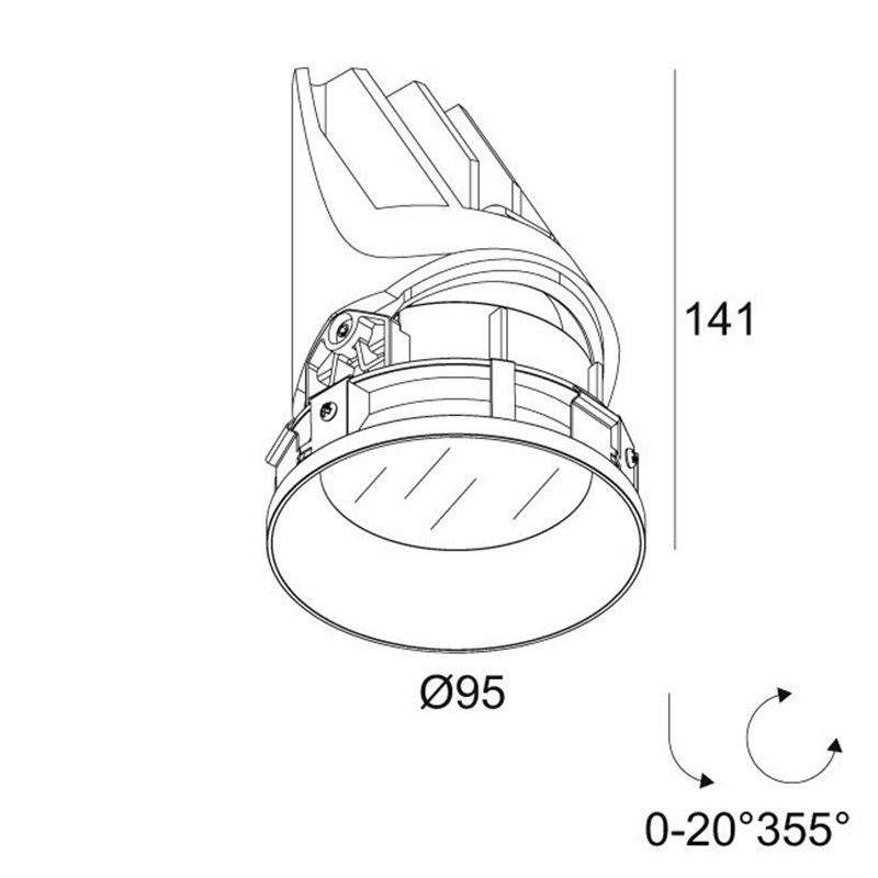 Delta Light ENTERO RD-M TRIMLESS IP Spot encastré