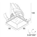 Delta Light ENTERO SQ-M TRIMLESS IP Inbouwspot