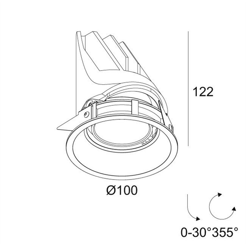Delta Light ENTERO RD-M SOFT Inbouwspot