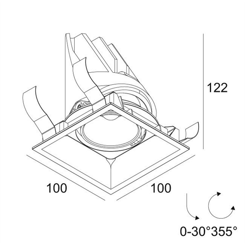 Delta Light ENTERO SQ-M SOFT Built in spot