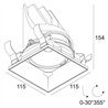 Delta Light ENTERO SQ-L TRIMLESS TW 96518 Spot encastré