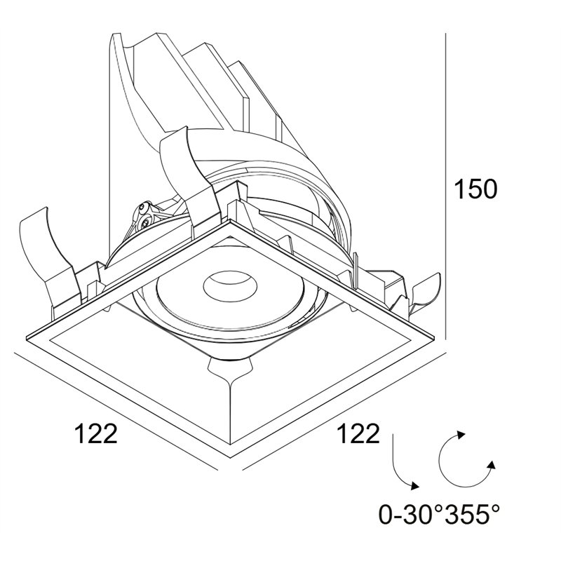 Delta Light ENTERO SQ-L Built in spot