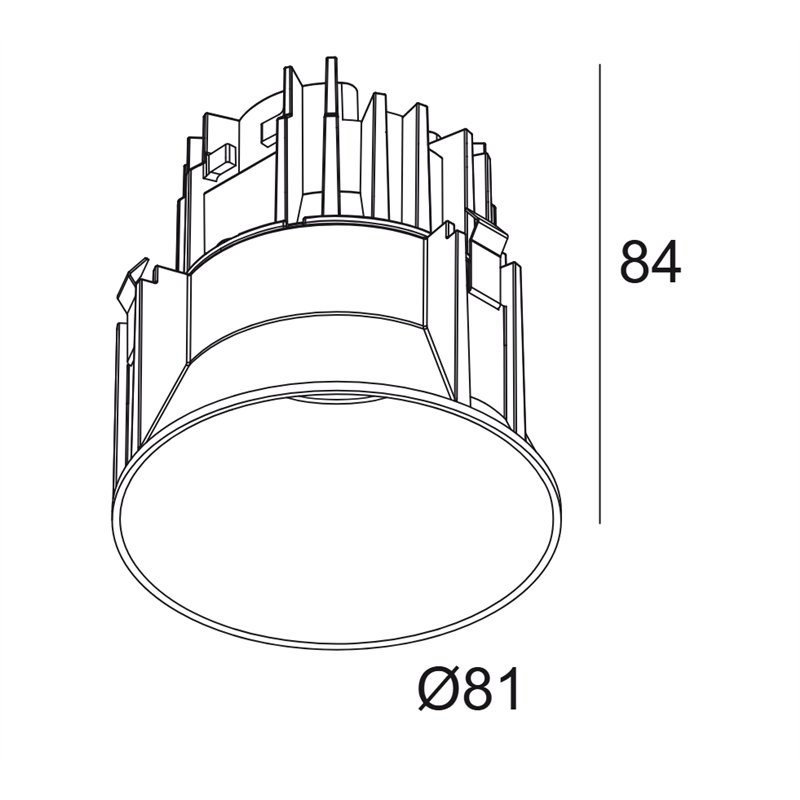 Delta Light Deep Ringo Trimless LED IP spot encastré