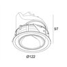 Delta Light Entero Rd-L Wallwash spot encastré